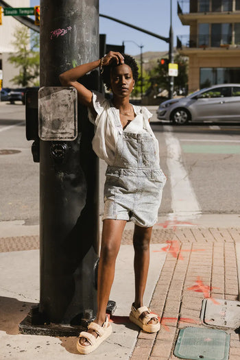 Denim shortalls 