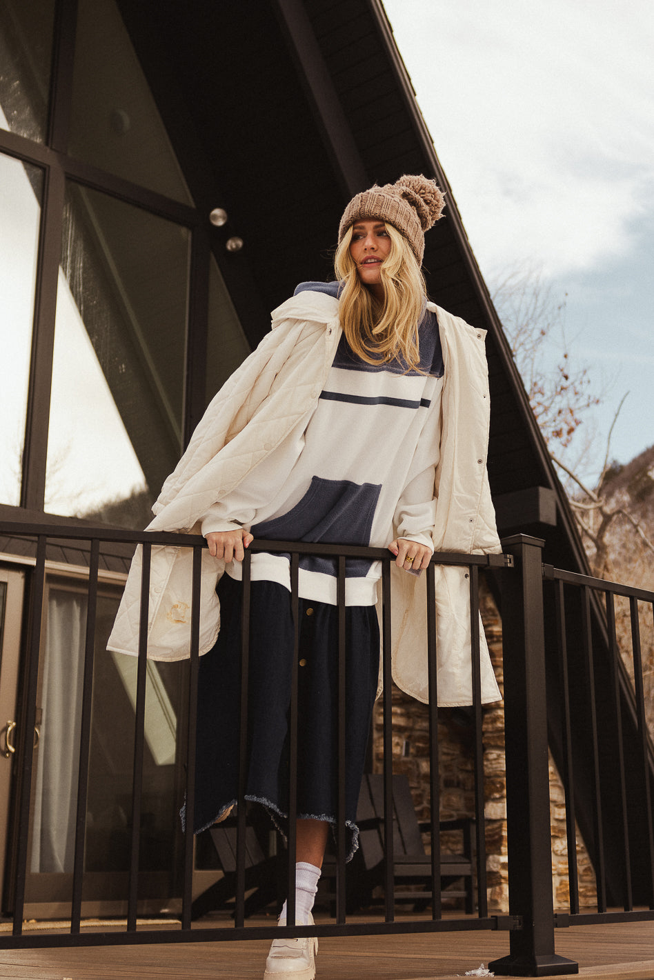 raw hem denim skirt