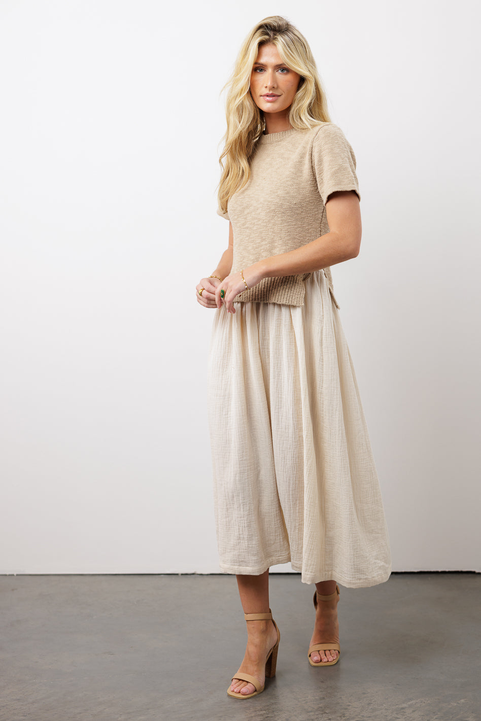 dress with sweater top attached