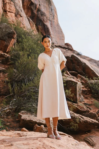 Dress in white 