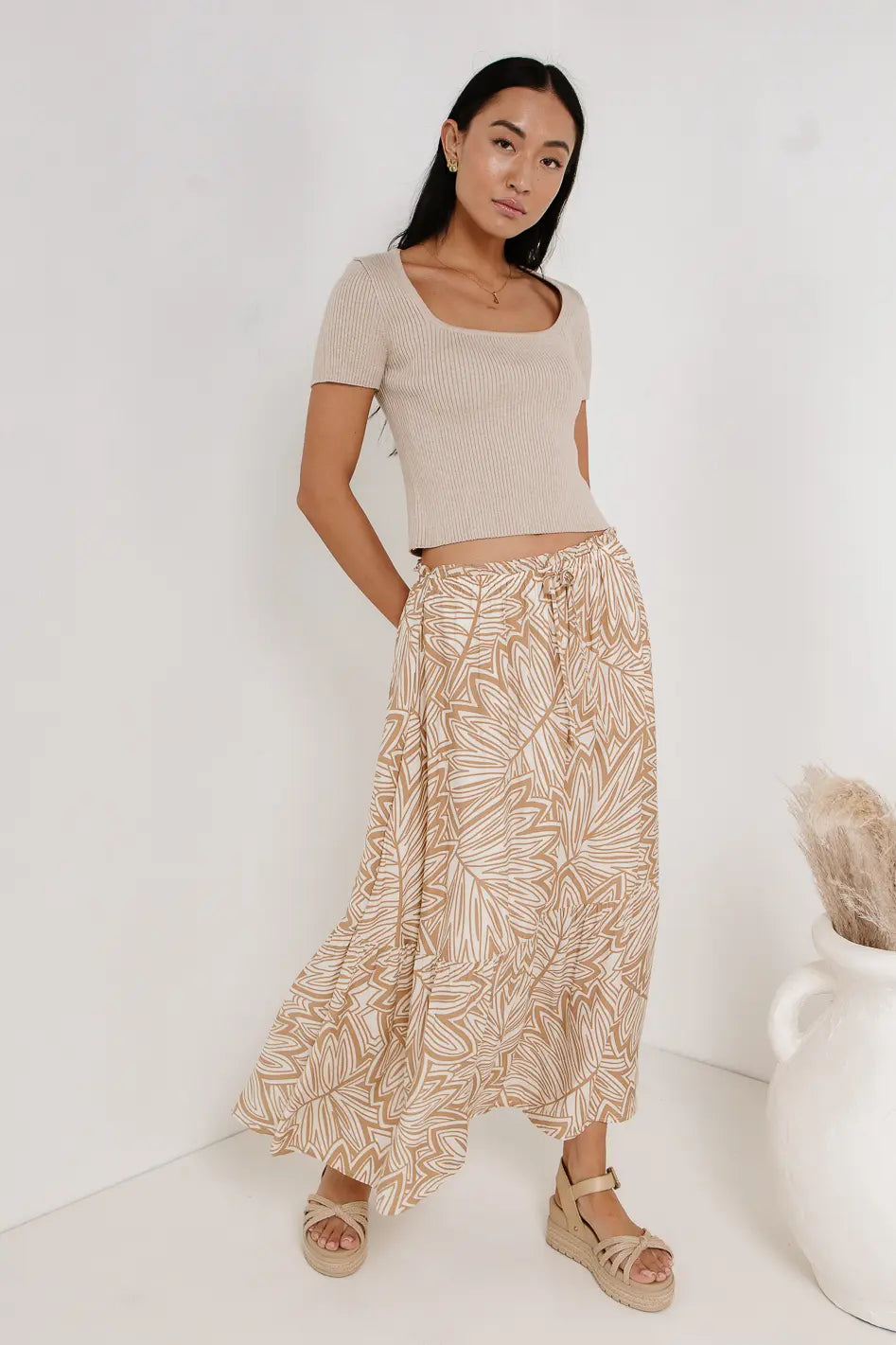 Skirt in khaki 