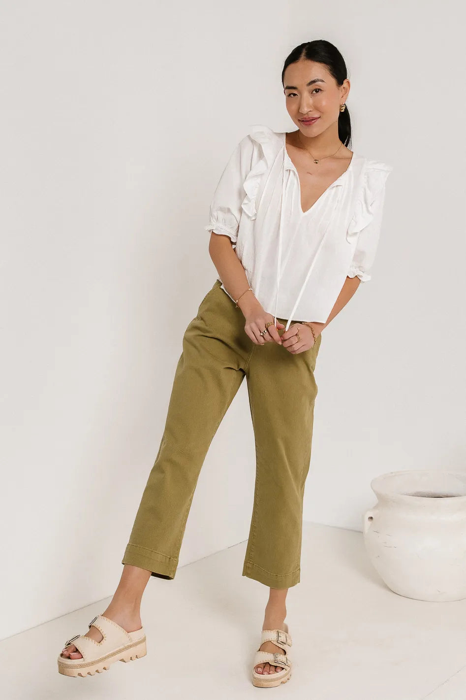 Pant in moss 