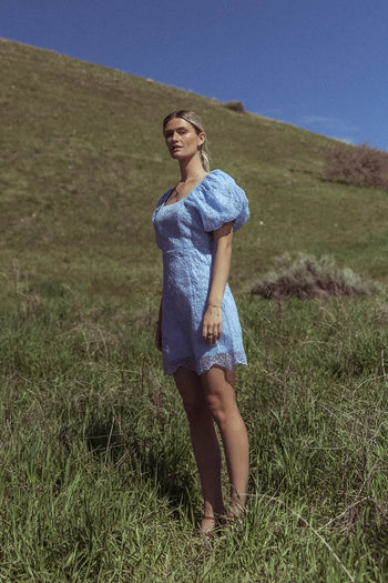 Mini dress in blue 