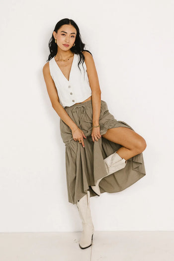 Skirt in olive 