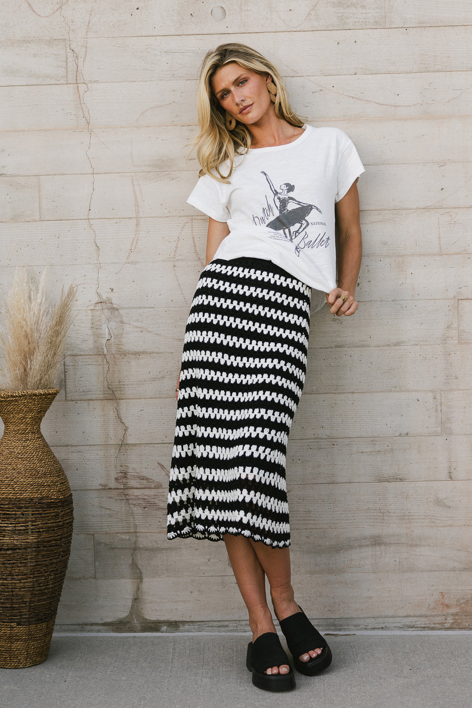 ballerina tee with crochet skirt
