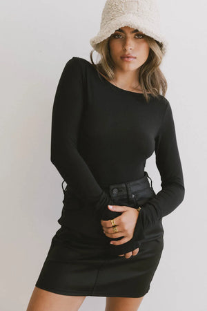 Graham Basic Top in Black - FINAL SALE