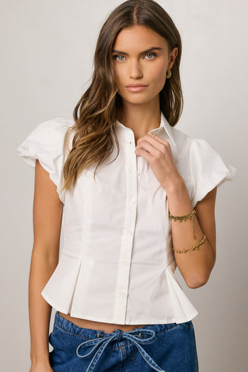 white button up