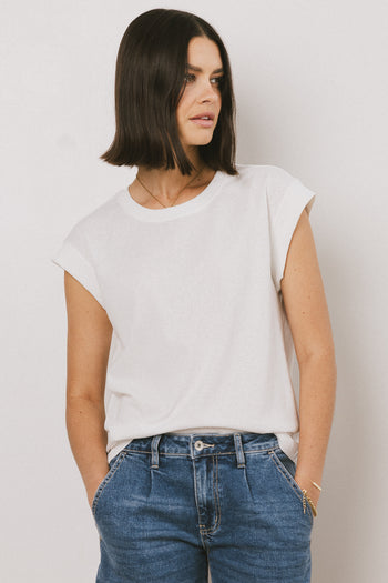 top in white 
