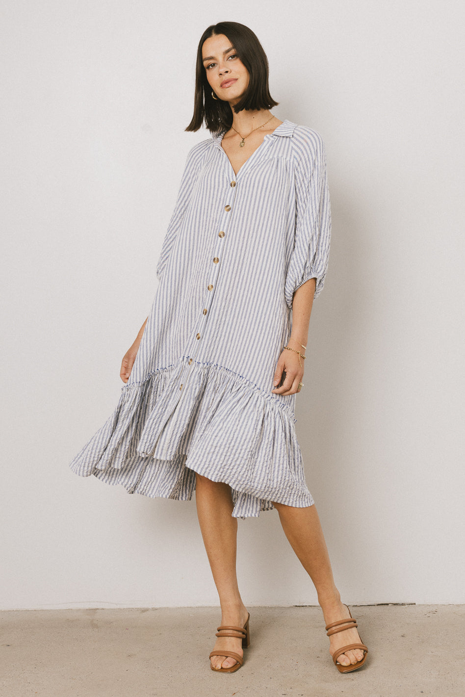 flowy midi dress
