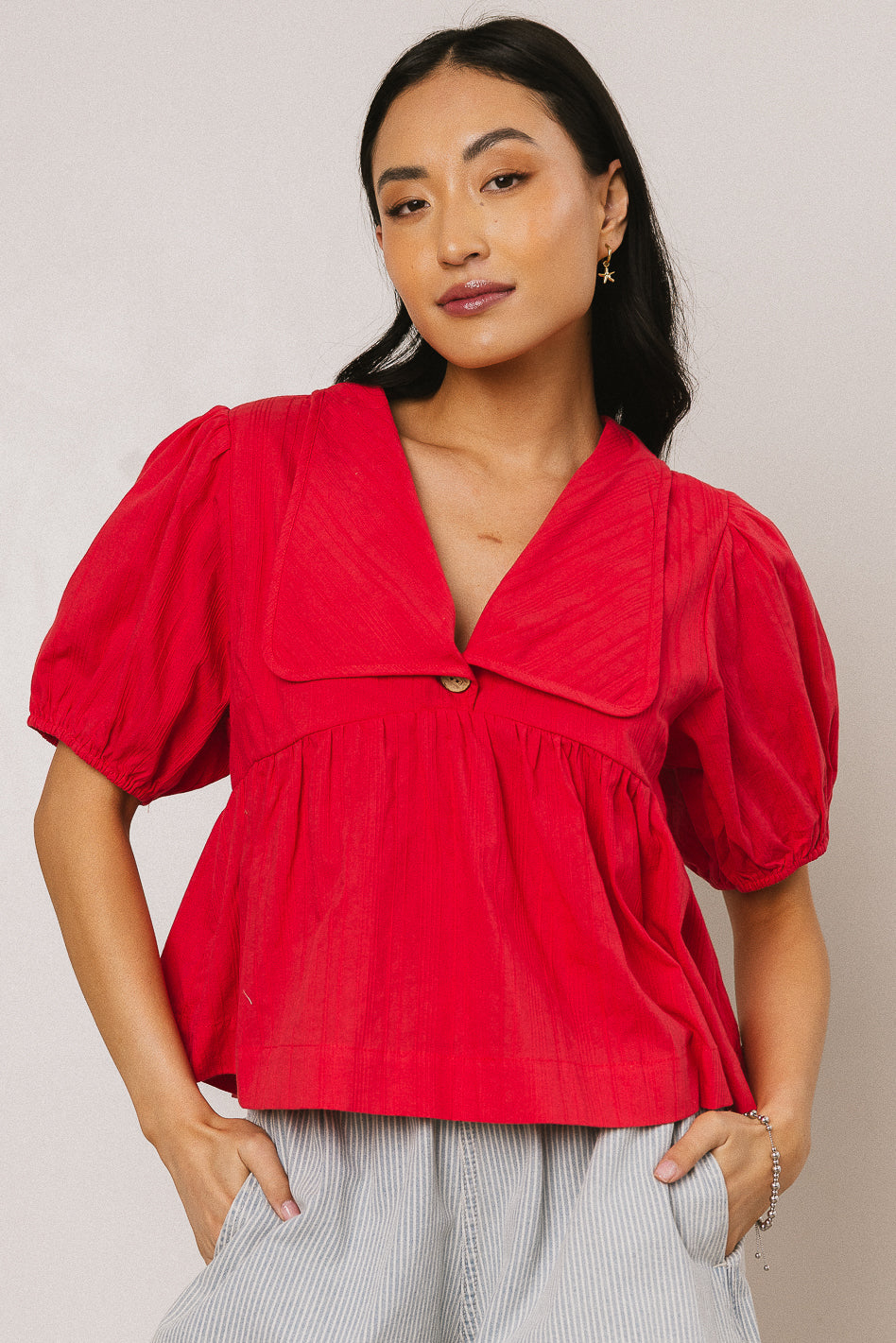 COLLARED BLOUSE