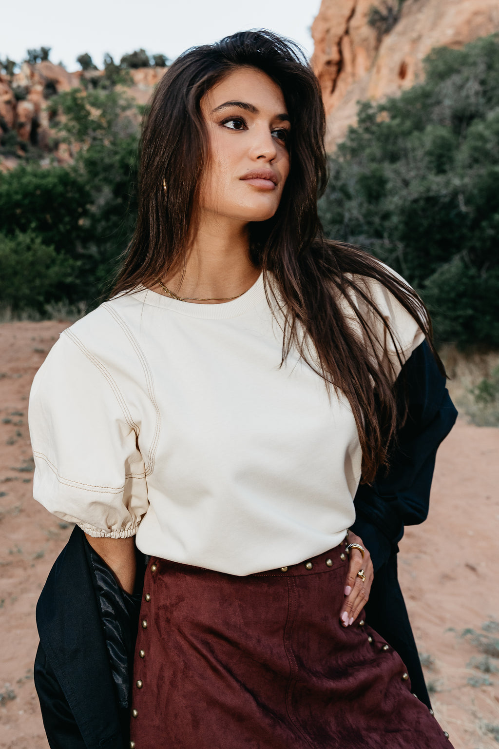 High Neckline top