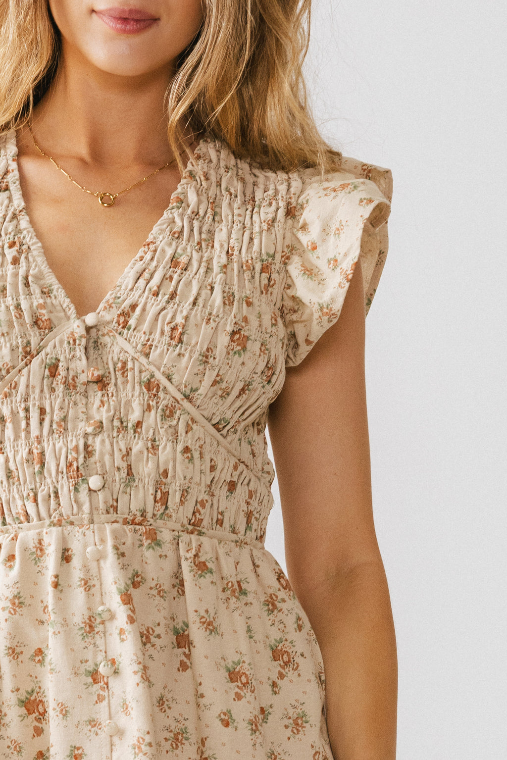 RUST FLORAL PRINT