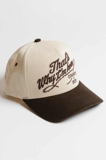 That's Why I'm Here Baseball Cap