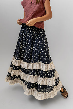 Aries Floral Maxi Skirt - FINAL SALE