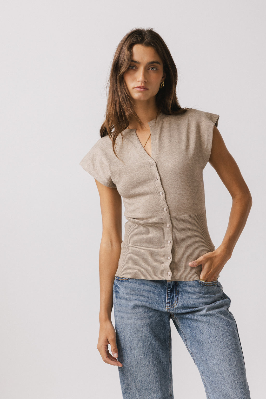 Front Button Closure