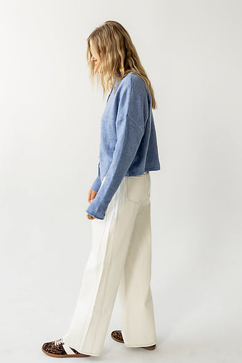 Maci Cardigan in Dusty Blue - FINAL SALE