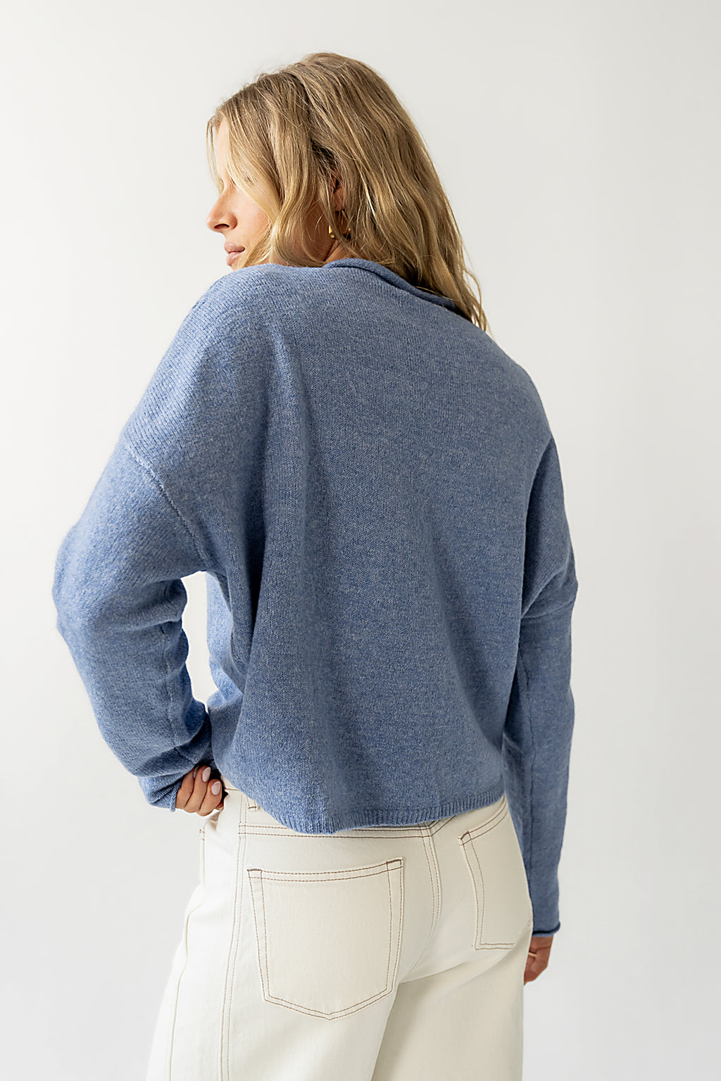 Maci Cardigan in Dusty Blue - FINAL SALE