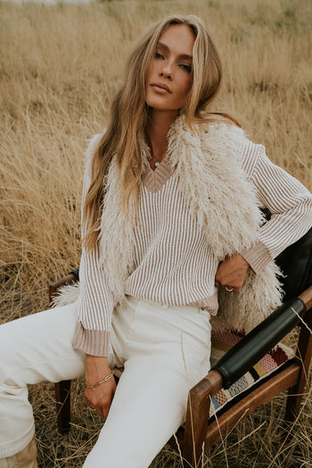 Knit Sweater in Brown