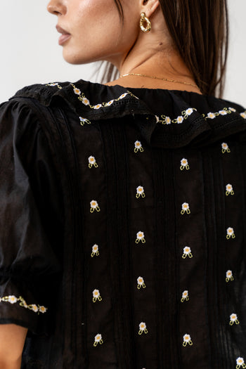 EMBROIDERED FLORAL PRINT