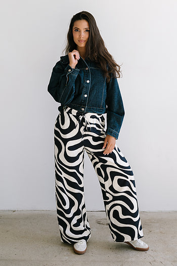 Remy Abstract Wide Leg Pants - FINAL SALE