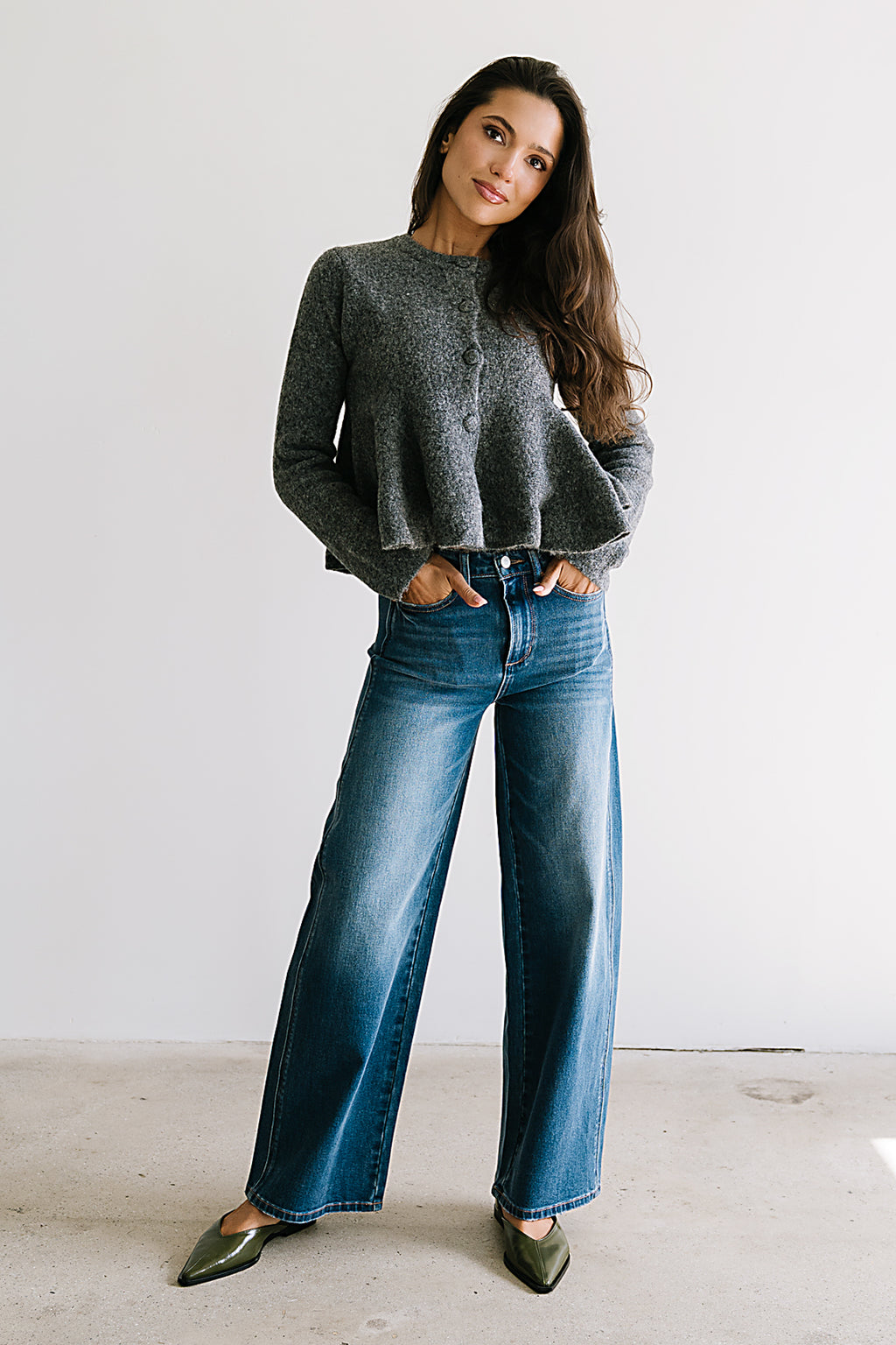 Ally Peplum Sweater - FINAL SALE