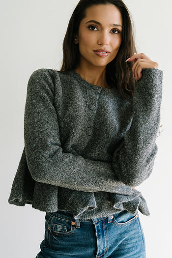 Ally Peplum Sweater - FINAL SALE