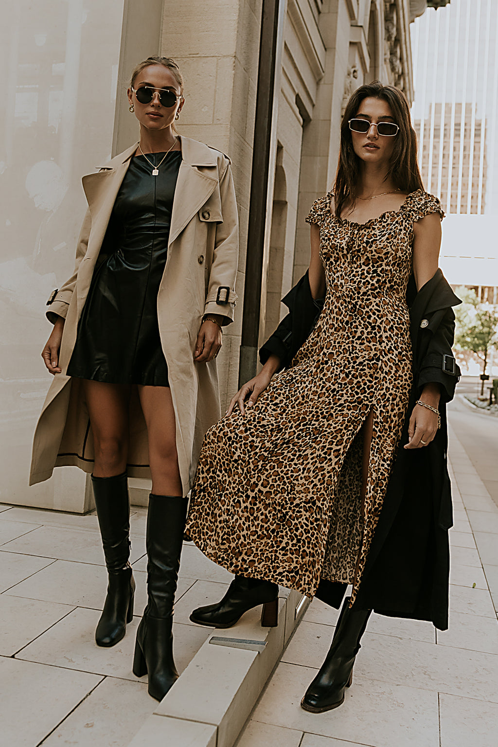 Xiomara Vegan Leather Mini Dress - FINAL SALE
