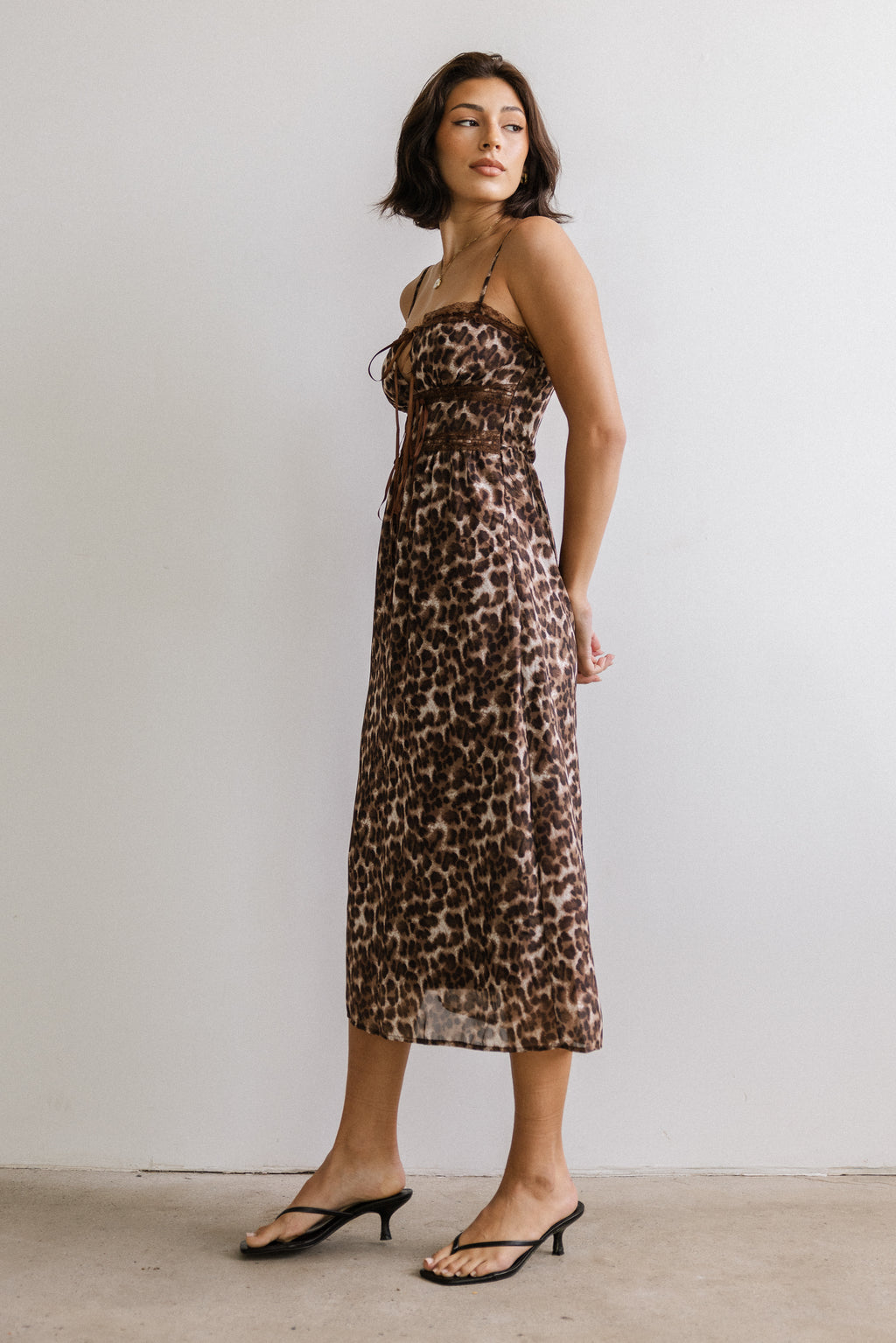 Janice Leopard Midi Dress - FINAL SALE