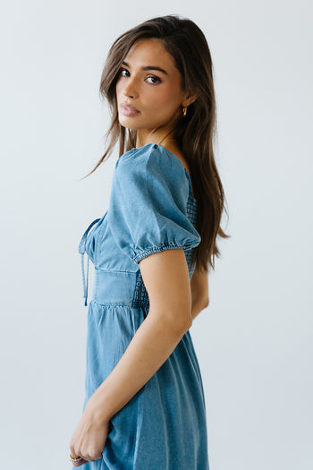 Candice Denim Midi Dress - FINAL SALE