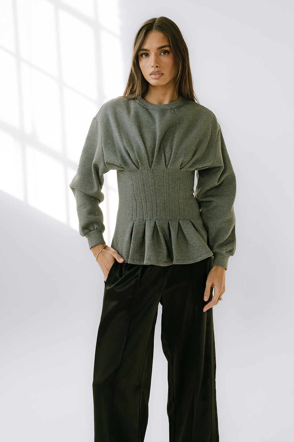 York Pleated Sweater - FINAL SALE