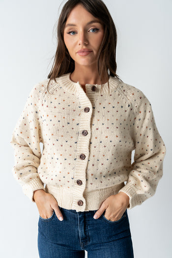 Sophie Knit Cardigan in Beige - FINAL SALE