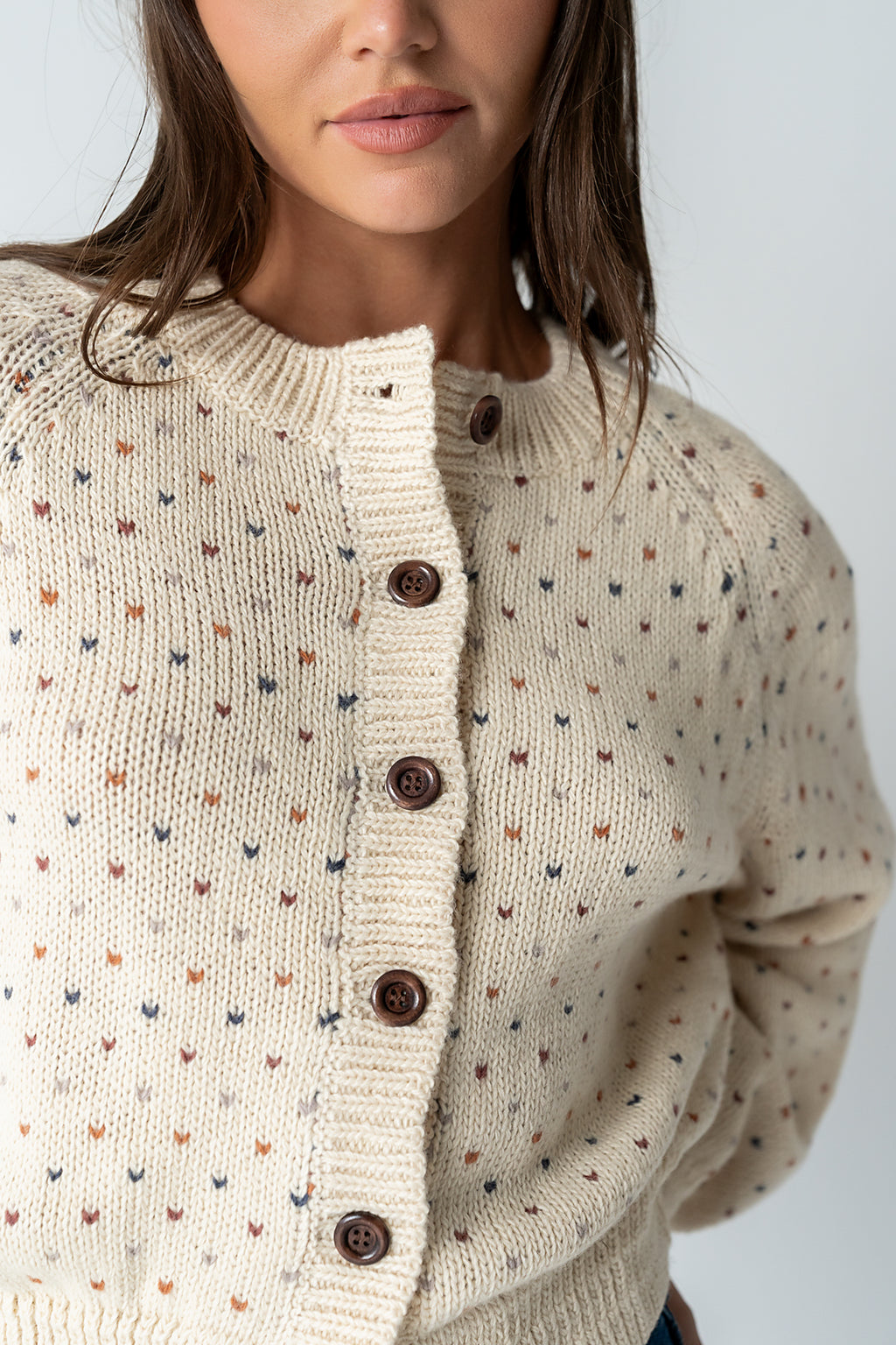 Sophie Knit Cardigan in Beige - FINAL SALE