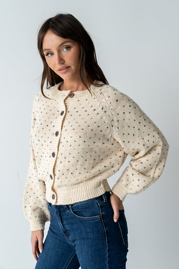 Sophie Knit Cardigan in Beige - FINAL SALE