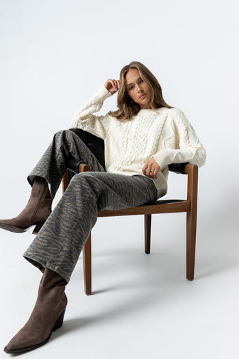 Toni Cable Knit Sweater - FINAL SALE