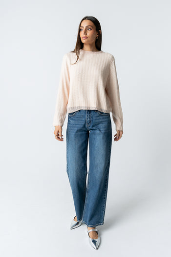 Leo Layered Sweater in Pink - FINAL SALE