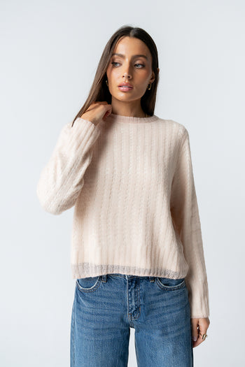 Leo Layered Sweater in Pink - FINAL SALE
