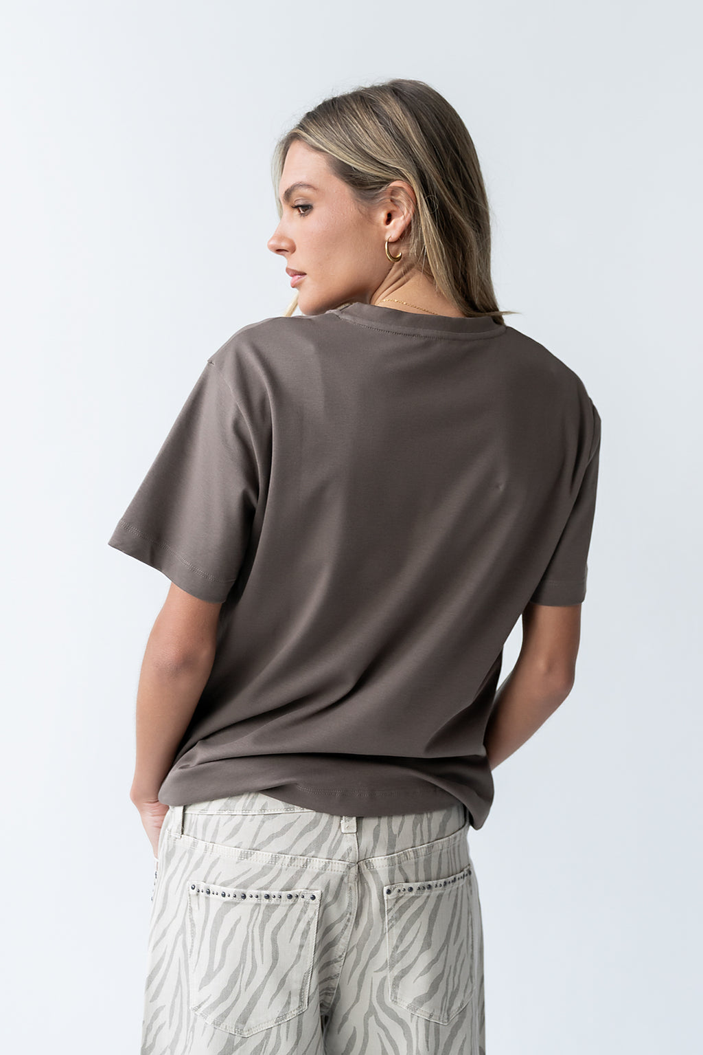 Chance Tee in Brown - FINAL SALE