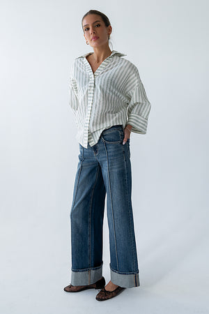 Ollie Striped Button Up