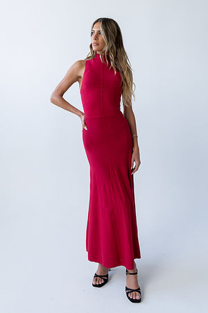 Liz Mock Neck Maxi Dress - FINAL SALE