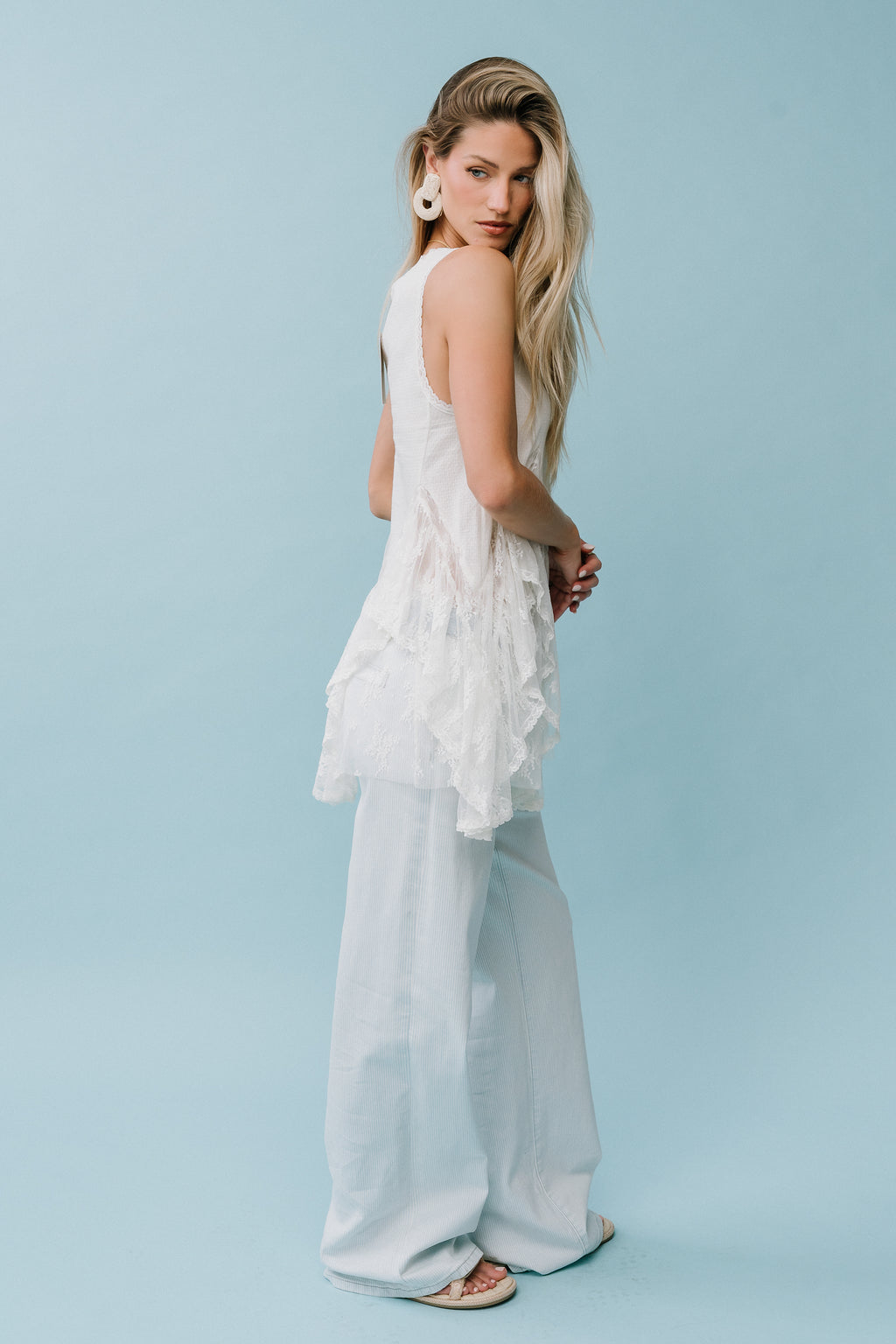 Kendall Striped Wide Leg Jeans - FINAL SALE