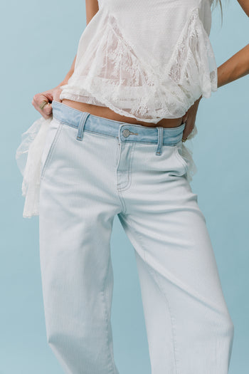 Kendall Striped Wide Leg Jeans - FINAL SALE