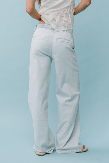 Kendall Striped Wide Leg Jeans - FINAL SALE