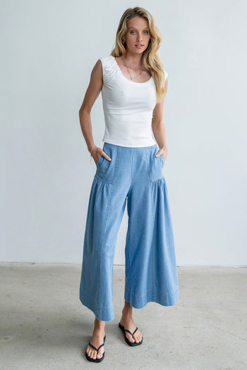 Kali Cropped Wide Leg Pants - FINAL SALE