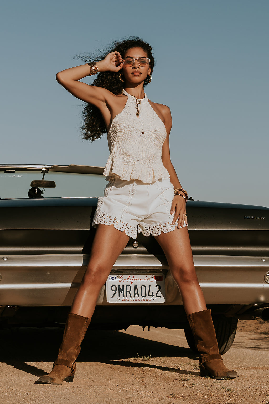 Timmy Crochet Halter Top - FINAL SALE
