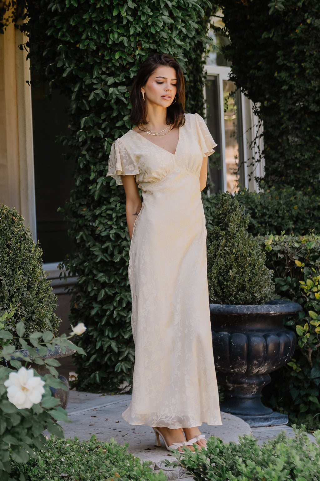 Ashtin Floral Maxi Dress in Yellow - FINAL SALE