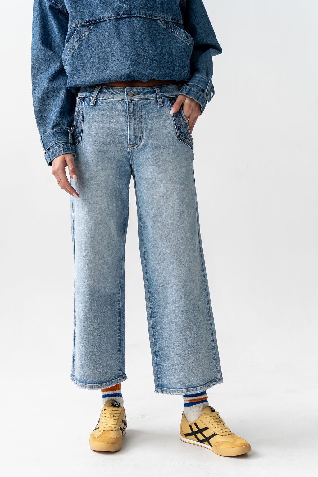 Corina Cropped Wide Leg Jeans - FINAL SALE