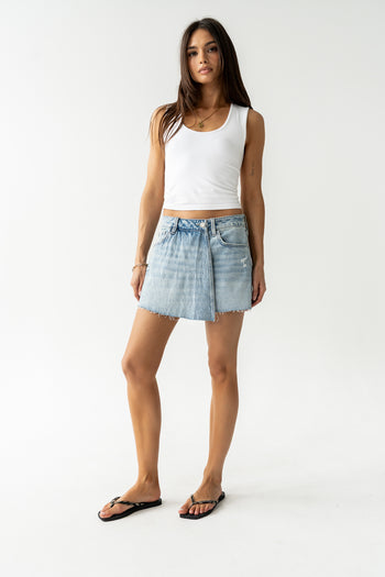 Rosie Denim Mini Skort - FINAL SALE