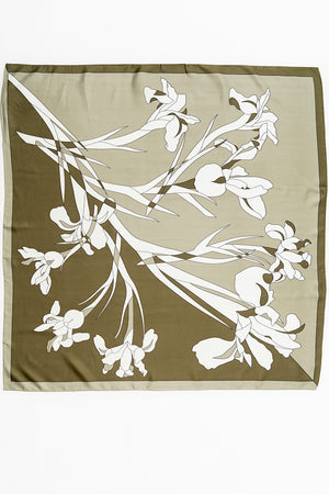 Giana Bandana Scarf in Green - FINAL SALE