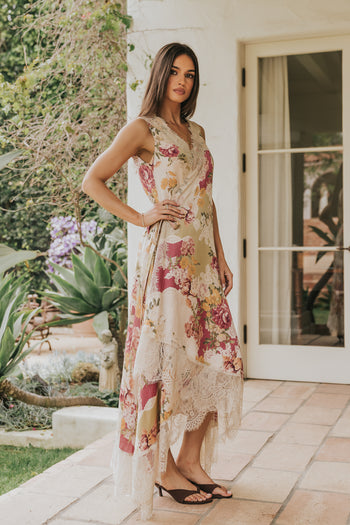 Tess Floral Wrap Dress