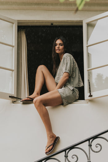 Kortney Floral Embroidered Shorts - FINAL SALE